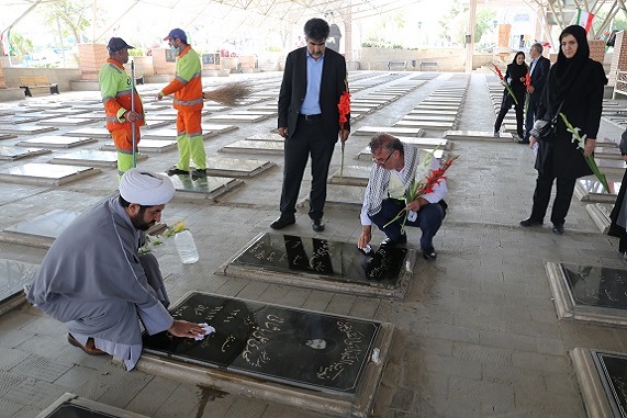 غباروبی مزار شهدا 5