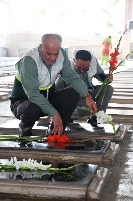 غبارروبی مزار شهدا 15