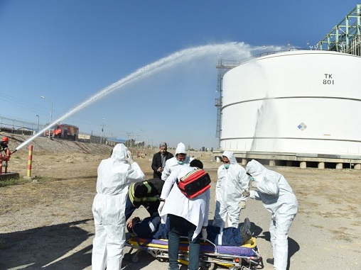 رزمایش با پتروشیمی تبریز 3