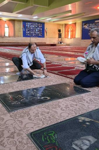 غبارروبی مزار شهدا 2