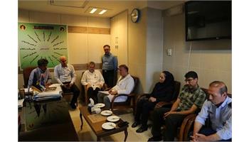 گزارش تصویری از دیدار دکتر عظیم زاده با همکاران بمناسبت روز حراست و انفورماتیک